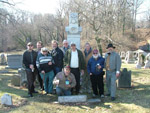 Col. Harry W. Gilmor Camp members and friends gather at the grave of Col. Harry Gilmor in Loudon Park Cemetery  to celebrate his birthday, January 24, 2006.
