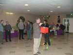 Camp Commander Mike Williams reads another winning ticket number at the Feb. 3, 2007 Col. Harry W. Gilmor Bull and Oyster Roast.
