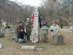 Gathering  at the grave of Col. Harry Gilmor on the Anniversary of his birth January 24, 2008
