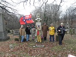 Gathering at the grave of Col. Harry Gilmor, Confederate Hill, Loudon Park Cemetery, January  24, 2015